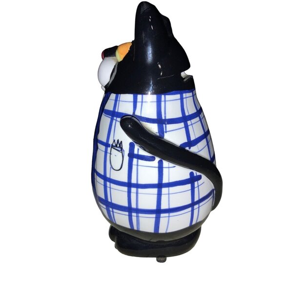 Cat Piggy Bank Decorative Anthropomorphic Ceramic - Picture 6 of 11